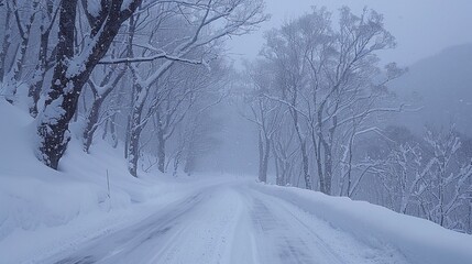 Snowstorm background, a white blanket of silence and beauty