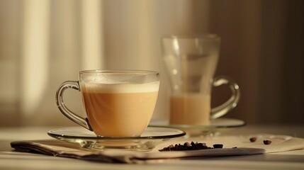 Fototapeta premium Tea with milk