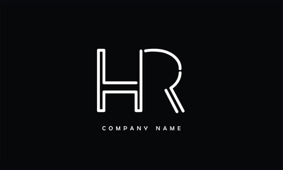 HR, RH, H, R Abstract Letters Logo Monogram