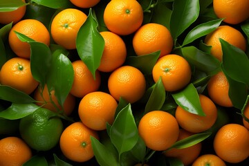 Lots of Clementines. Fresh Clementines background