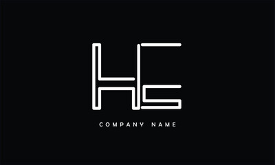 HE, EH, H, E Abstract Letters Logo Monogram