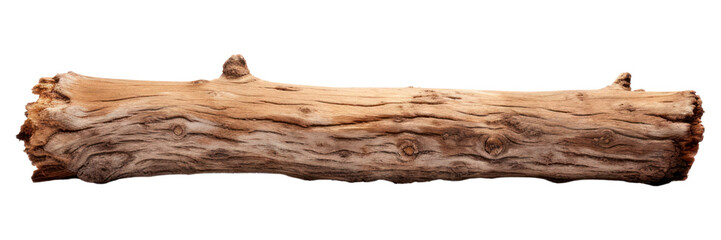 PNG Log wood driftwood white background. AI generated Image by rawpixel. - obrazy, fototapety, plakaty