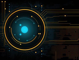 technology background with code technology OF  design, digital, circle BLUE light, futuristic illustration IN  vector FOR business, computer backgrounds Concept OF internet data, APP interface
