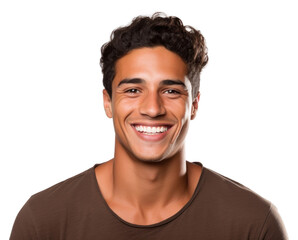 Obraz premium PNG Brazilian Men smile portrait laughing. AI generated Image by rawpixel.