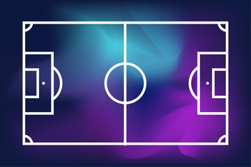 Obraz premium Champions League football field