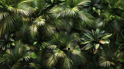 Bring to life a photorealistic digital rendering of a birds-eye view Palm tree clipart gently moving with the breeze Highlight the intricate details of the leaves and bark, creating a soothing, realis