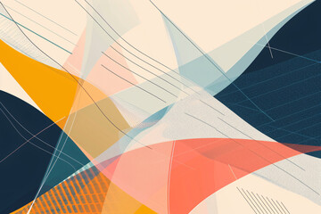 Fototapeta premium Abstract trendy colorful geometric background
