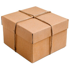 cardboard box on white background