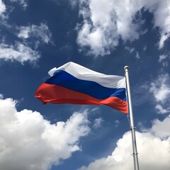 russian flag. ai generative
