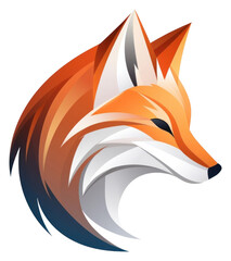 Obraz premium PNG Fox animal mammal logo.