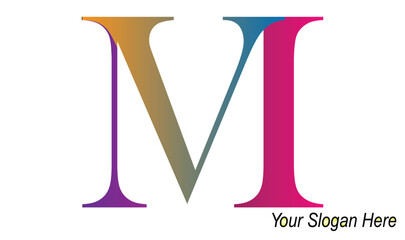 illustration vector graphic logo design for combination letter V and M in creative and unique way, with simple, modern, minimalist, elegant, sophisticated style.