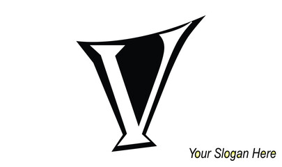 Creative and modern V letter logo design. V. V Logo Design, Initial V Logo template