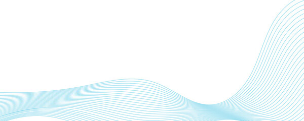 Abstract vector background with blue wavy lines
