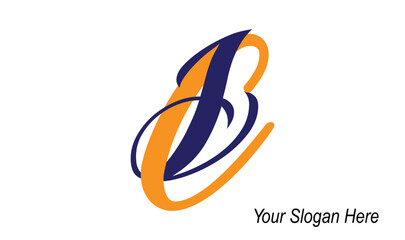 alphabet letters icon logo CB or BC