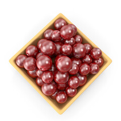 Vibrant Cranberry Fruit 3D Model PNG - Ideal for Health Supplements and Nutritional Guide Illustrations