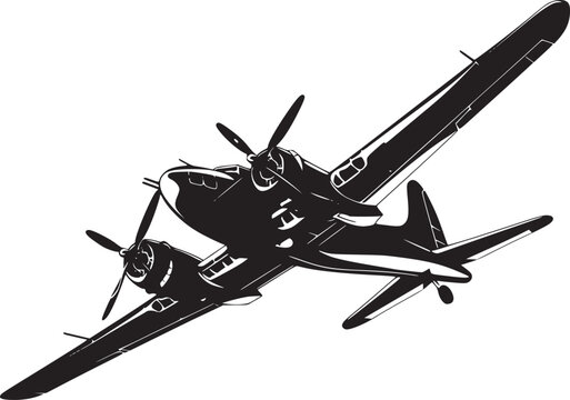 Passenger aircraft vector illustration