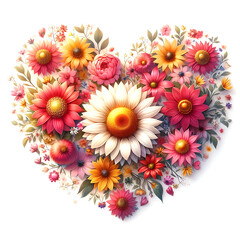 Floral Heart Design.