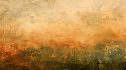 A rustic oil paint background with earthy tones of sienna ochre and olive green. - obrazy, fototapety, plakaty