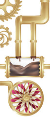 Chocolate factory elements of mechanisms and candies 5