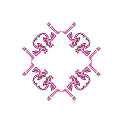 Arabic manuscript calligraphy floral seamless mandala illustration for Happy Mothers day card. Not Generative AI it is my artwork. Translate: Love you my dear Mom.