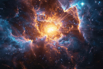 Supernova. Universe Space and Galaxy Bigbang  