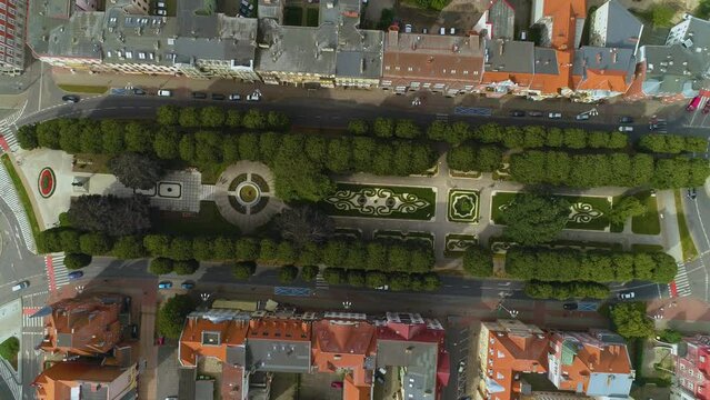 Park Sienkiewicza Slupsk Centrum Aerial View Poland