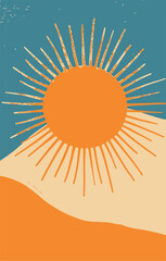 Sun vector, illustration