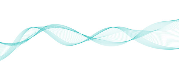 Abstract vector background with blue wavy lines
