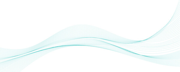 Abstract vector background with blue wavy lines
