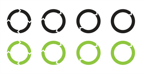 collection of simple vector icons about Circle arrows -
Circle arrow for infographic icons set