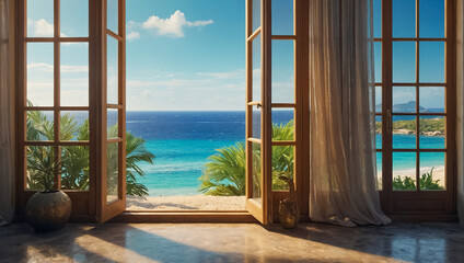 Window with sea view