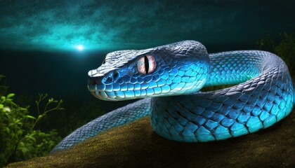 Fototapeta premium snake in the garden