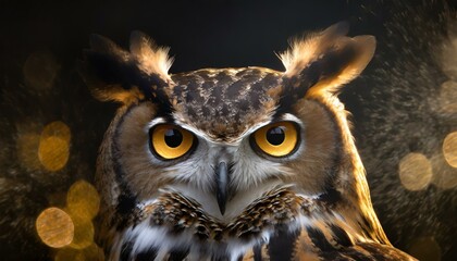 Fototapeta premium eagle owl portrait