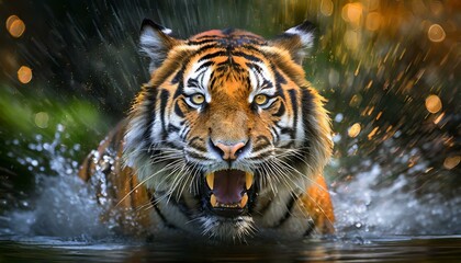 tiger in water