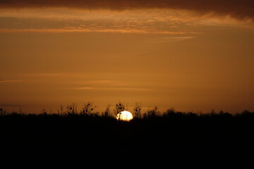 Fototapeta na wymiar Sonnenaufgang am 17.03.2024