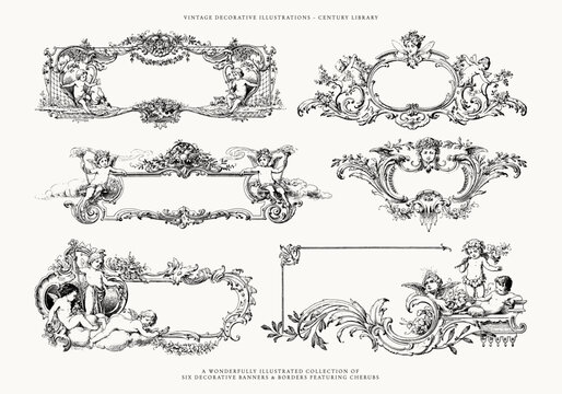 Chinoiserie Frame and Border SVG Clipart
