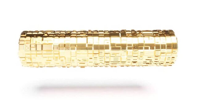 Golden squares elegant luxury treasure float 