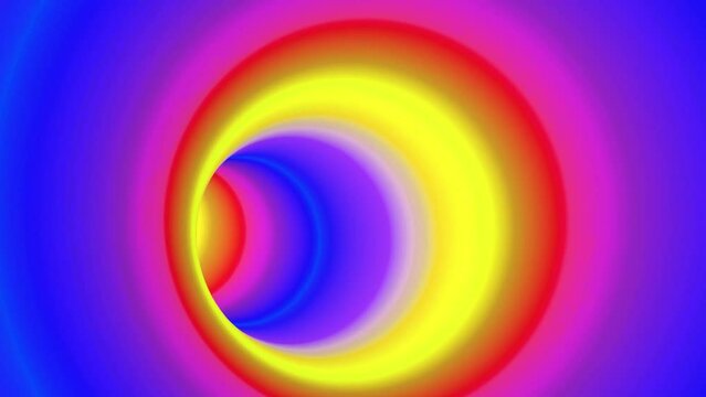 Color round tunnel intro able to loop endless