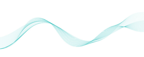 Abstract vector background with blue wavy lines
