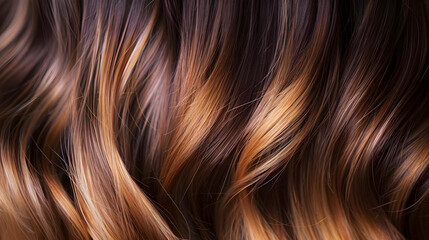 Elegantly Displayed Ombre Hair Coloring technique on Wavy Hair