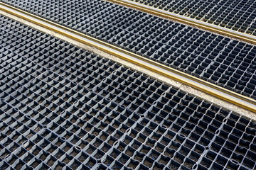 Plastic grids using for ground protection and reinforcement solution for ground surface stability