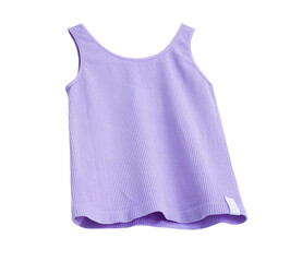 Flying top violet color.Fashion clothes,female clothing isolated.