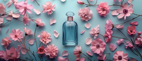 Perfumery artistry, gentle flower touches - obrazy, fototapety, plakaty