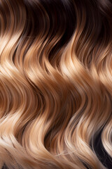 Elegantly Displayed Ombre Hair Coloring technique on Wavy Hair