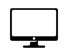 Monitor, display and monitor screen, graphic design. Computer, screen, lcd, desktop and device, vector design and illustration