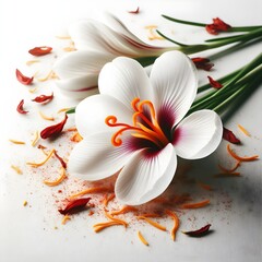 saffron crocus flowers 