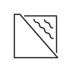 material layers, linear icon. Line with editable stroke