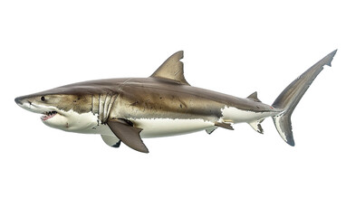 Fototapeta premium A shark on transparent background, png 