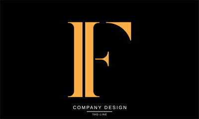 IF, FI Abstract Letters Logo Monogram Design Font