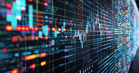 Stock Market Data and Financial Trading Analysis, Economic Trends on Digital Graph, Investment Risks and Growth Analytics